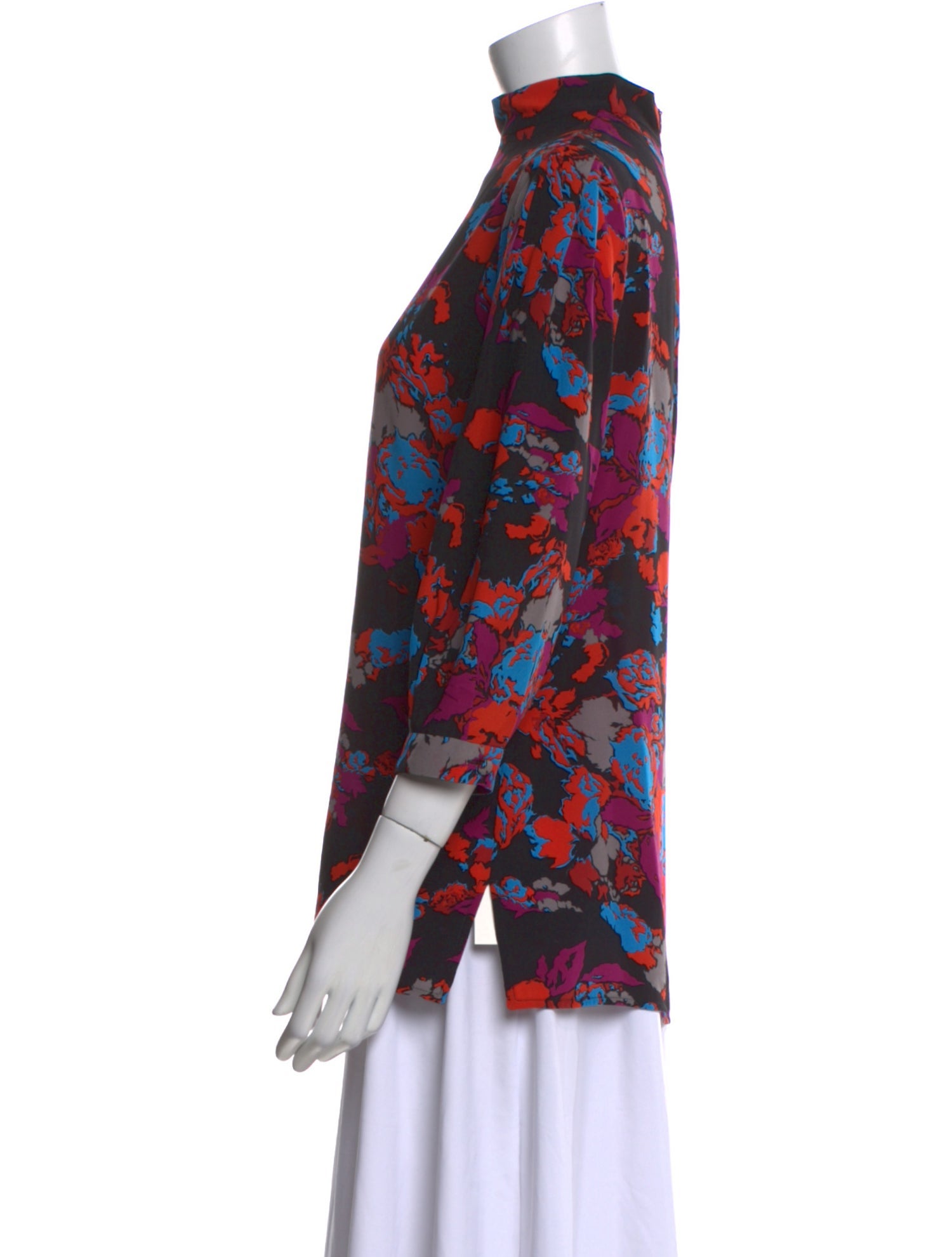 Givenchy Silk Floral Print Blouse